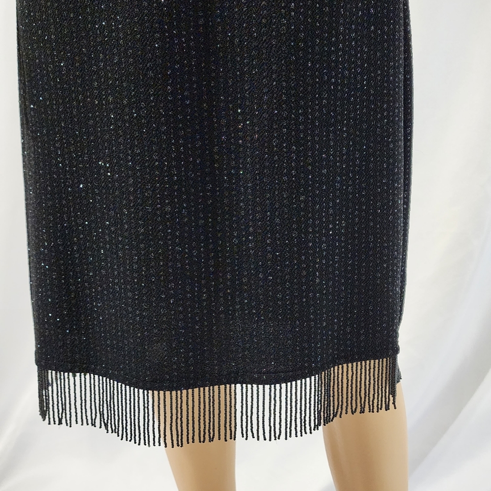 Little black dress halter dress size 13-14 by Bari Jay vintage dress classic - Picture 13 of 15